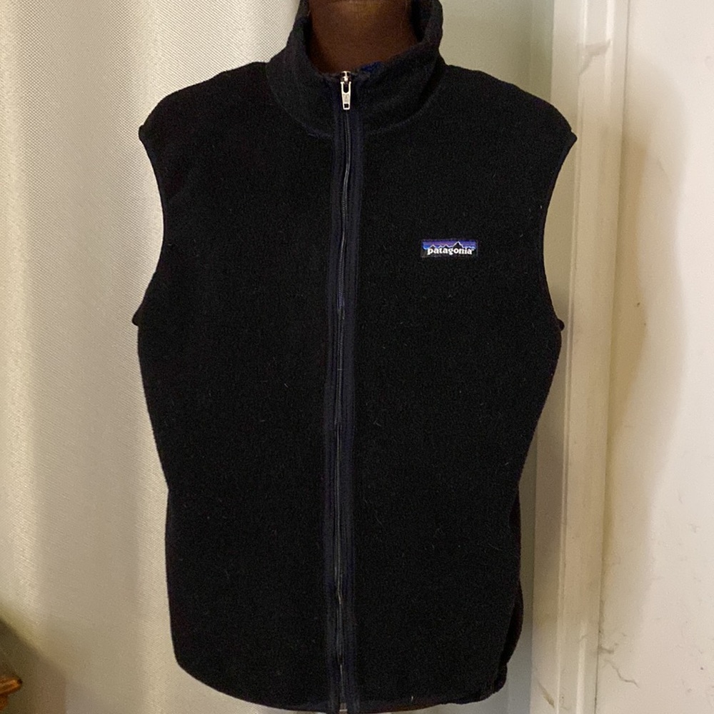 Patagonia Fleece Vest, Black Medium